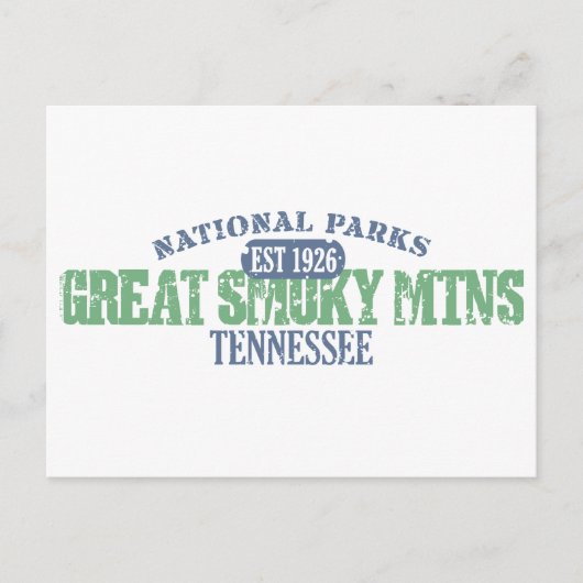 Nationaal park Great Smoky Mountains Briefkaart (Voorkant)