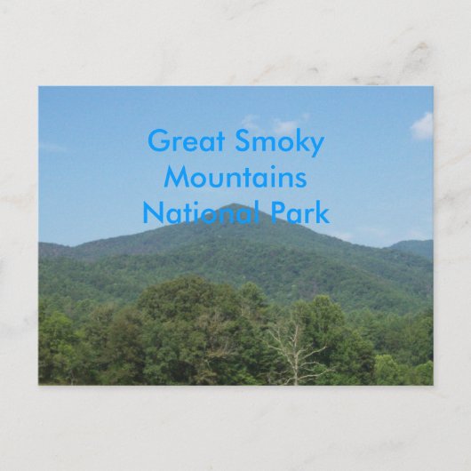 Nationaal park Great Smoky Mountains Briefkaart (Voorkant)