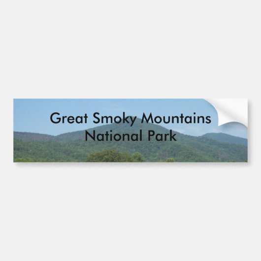 Nationaal park Great Smoky Mountains Bumpersticker (Voorkant)