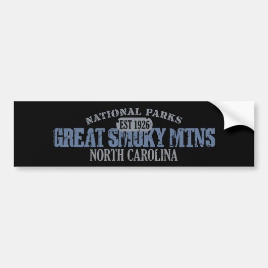 Nationaal park Great Smoky Mountains Bumpersticker (Voorkant)
