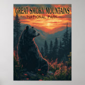 Nationaal park  Great Smoky Mountains Poster (Voorkant)