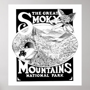  nationaal park Great Smoky Mountains Poster