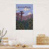 Nationaal park Great Smoky Mountains Reisposter Poster (Keuken)