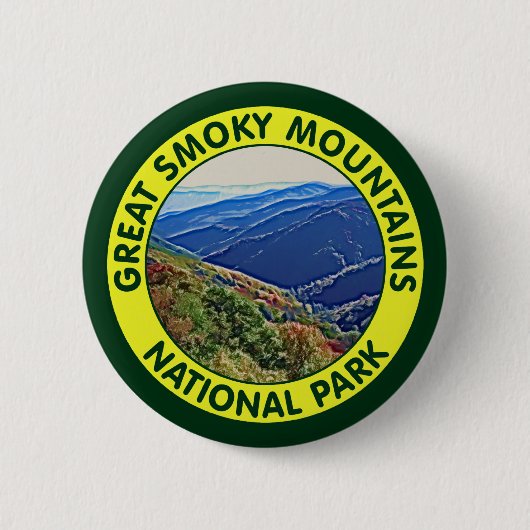 Nationaal park Great Smoky Mountains Ronde Button 5,7 Cm (Voorkant)