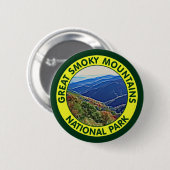 Nationaal park Great Smoky Mountains Ronde Button 5,7 Cm (Voorkant /achterkant)