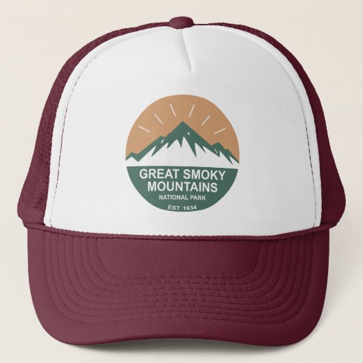 Nationaal park Great Smoky Mountains Trucker Pet (Voorkant)