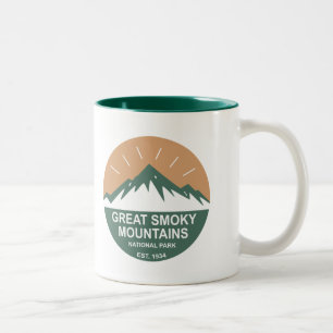 Nationaal park Great Smoky Mountains Tweekleurige Koffiemok