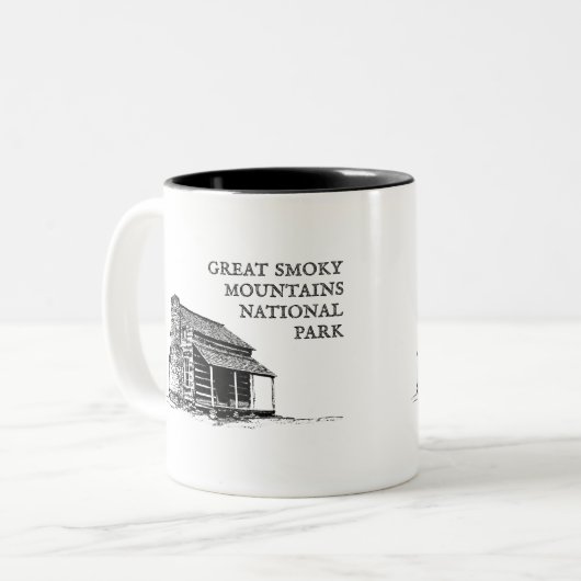 Nationaal park Great Smoky Mountains Tweekleurige Koffiemok (Voorkant links)