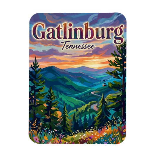 Nationaal park Great Smoky Mountains VS Magneet (Verticaal)