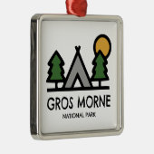 Nationaal park Gros Morne Metalen Ornament (Rechts)