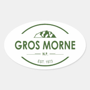 Nationaal park Gros Morne Ovale Sticker