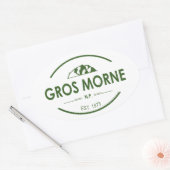 Nationaal park Gros Morne Ovale Sticker (Envelop)