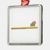 Nationaal park Gros Morne Pine Trees Sun Metalen Ornament (Links)