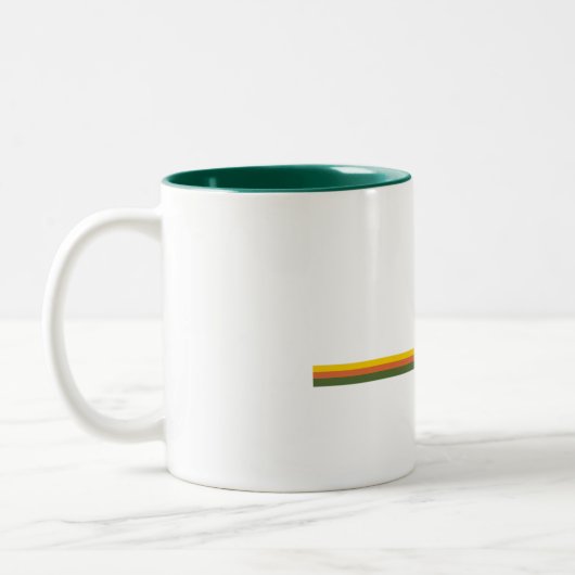 Nationaal park Gros Morne Pine Trees Sun Tweekleurige Koffiemok (Links)