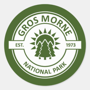Nationaal park Gros Morne Ronde Sticker