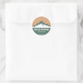 Nationaal park Gros Morne Ronde Sticker (Tas)
