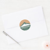 Nationaal park Gros Morne Ronde Sticker (Envelop)
