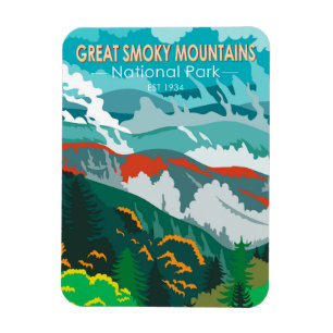  Nationaal Park  Grote Smoky Mountains Magneet