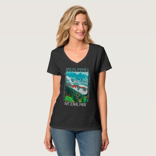 Nationaal Park Grote Smoky Mountains T-shirt (Voorkant volledig)