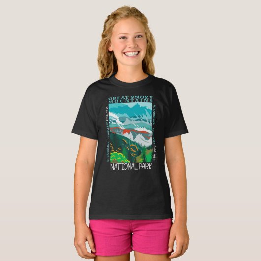 Nationaal Park Grote Smoky Mountains T-shirt (Voorkant volledig)
