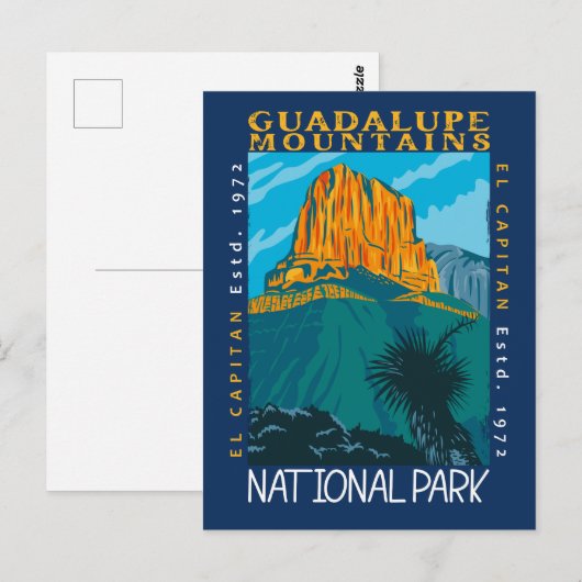 Nationaal Park Guadalupe bergen Briefkaart (Voorkant / Achterkant)