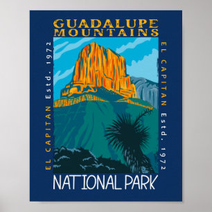 Nationaal Park Guadalupe bergen Poster