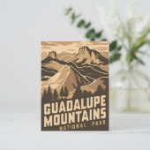 Nationaal Park  Guadalupe Feestdagenkaart (Staand voorkant)