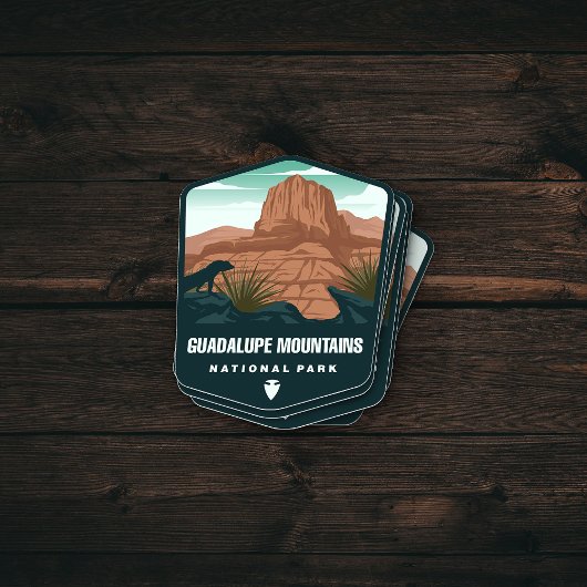 Nationaal park Guadalupe Mountain | Afgesneden Sti Sticker
