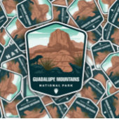 Nationaal park Guadalupe Mountain | Afgesneden Sti Sticker