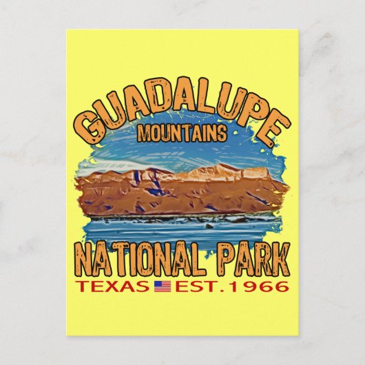 Nationaal park Guadalupe Mountains Briefkaart (Voorkant)