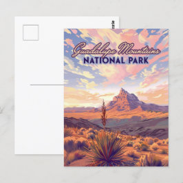 Nationaal park Guadalupe Mountains El Capitan, Tex Briefkaart