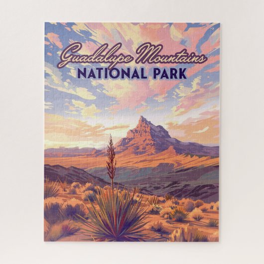 Nationaal park Guadalupe Mountains El Capitan, Tex Legpuzzel (Verticaal)