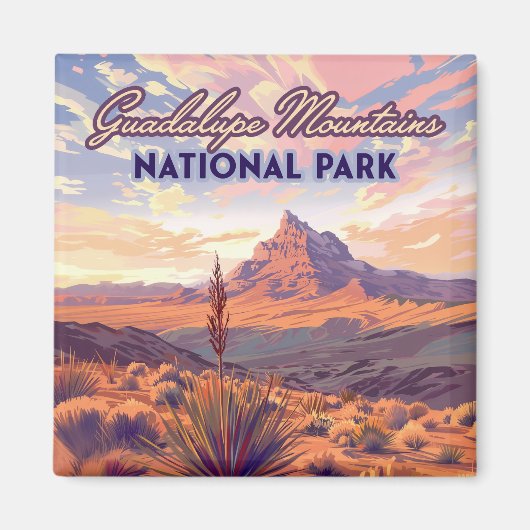 Nationaal park Guadalupe Mountains El Capitan, Tex Magneet (Voorkant)