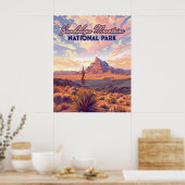 Nationaal park Guadalupe Mountains El Capitan, Tex Poster (Keuken)