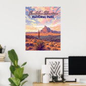 Nationaal park Guadalupe Mountains El Capitan, Tex Poster (Thuiskantoor)
