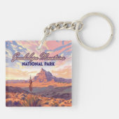 Nationaal park Guadalupe Mountains El Capitan, Tex Sleutelhanger (Achterkant)