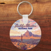 Nationaal park Guadalupe Mountains El Capitan, Tex Sleutelhanger (Achterkant)