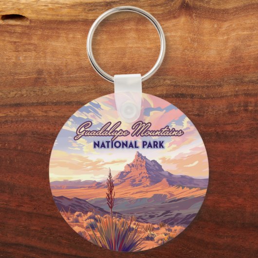 Nationaal park Guadalupe Mountains El Capitan, Tex Sleutelhanger (Achterkant)