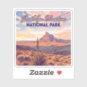 Nationaal park Guadalupe Mountains El Capitan, Tex Sticker (Vel)