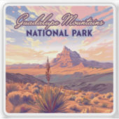 Nationaal park Guadalupe Mountains El Capitan, Tex Sticker (Voorkant)