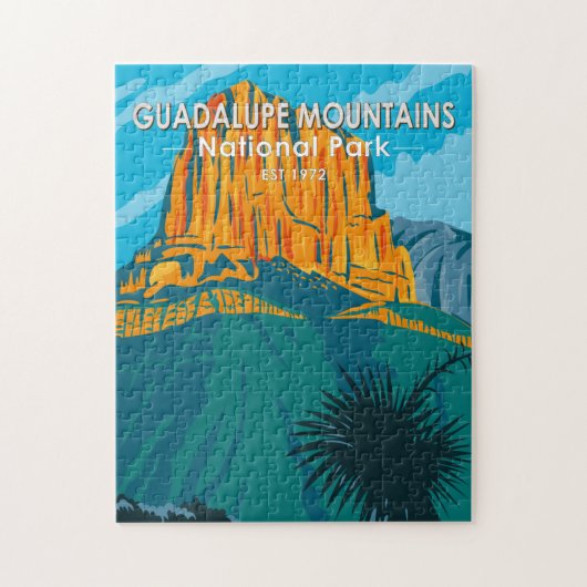 Nationaal Park  Guadalupe Mountains Legpuzzel (Verticaal)