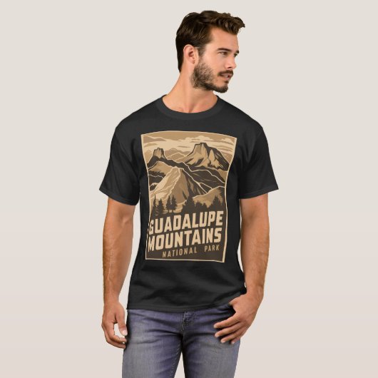 Nationaal Park  Guadalupe T-shirt (Voorkant volledig)