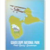 Nationaal Park Guadeloupe Sticker (Voorkant)