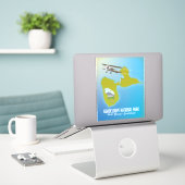 Nationaal Park Guadeloupe Sticker (Laptop op bureau)