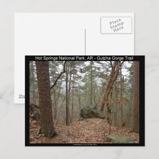 Nationaal park Gulpha Gorge Trail Briefkaart (Voorkant / Achterkant)