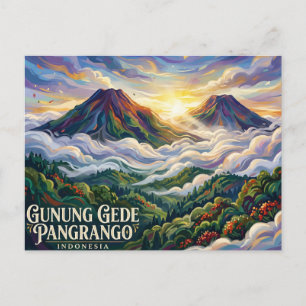 Nationaal park Gunung Gede Pangrango Indonesië Briefkaart