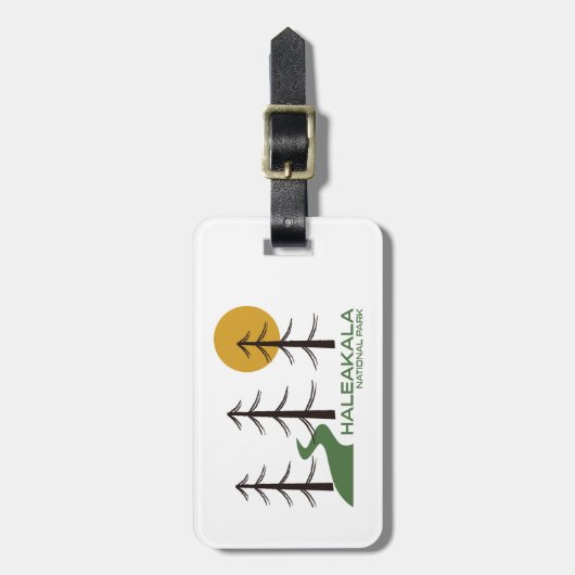 Nationaal Park Haleakala Bagagelabel (Voorkant verticaal)