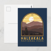 Nationaal Park Haleakala  Emblem Briefkaart (Voorkant / Achterkant)