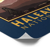 Nationaal Park Haleakala  Emblem Poster (Hoek)
