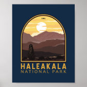 Nationaal Park Haleakala  Emblem Poster (Voorkant)
